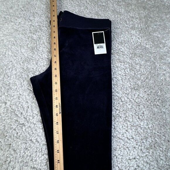 Juicy Couture Stretch Velour Rodeo Drive Legging Regal Navy Blue Large NEW - Picture 8 of 9